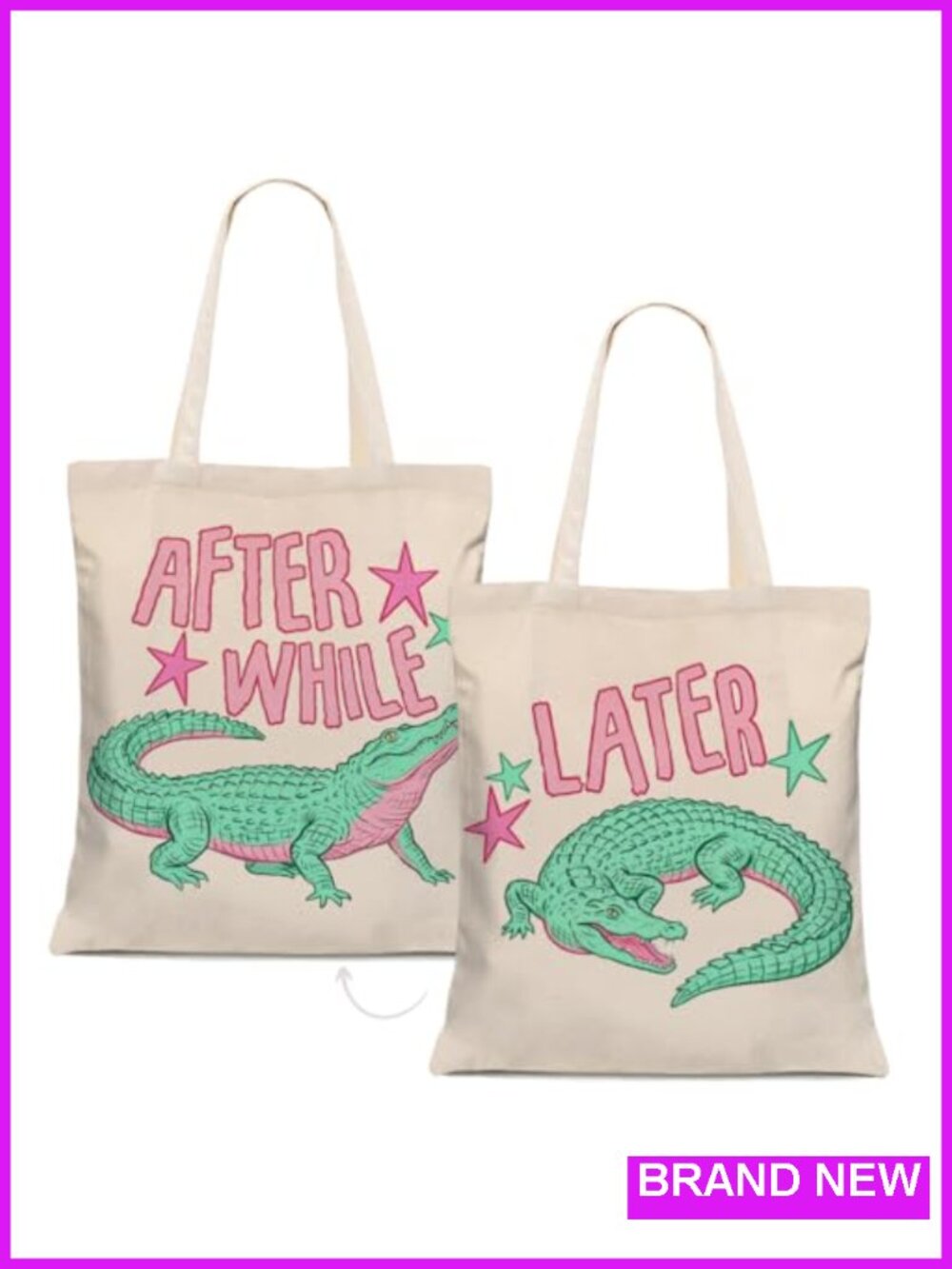 Canvas Tote Bag with Zipper Pocket for Women, Floral Print Shoulder Handbag